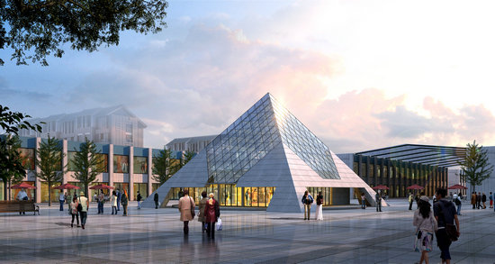 崇州金字塔网架